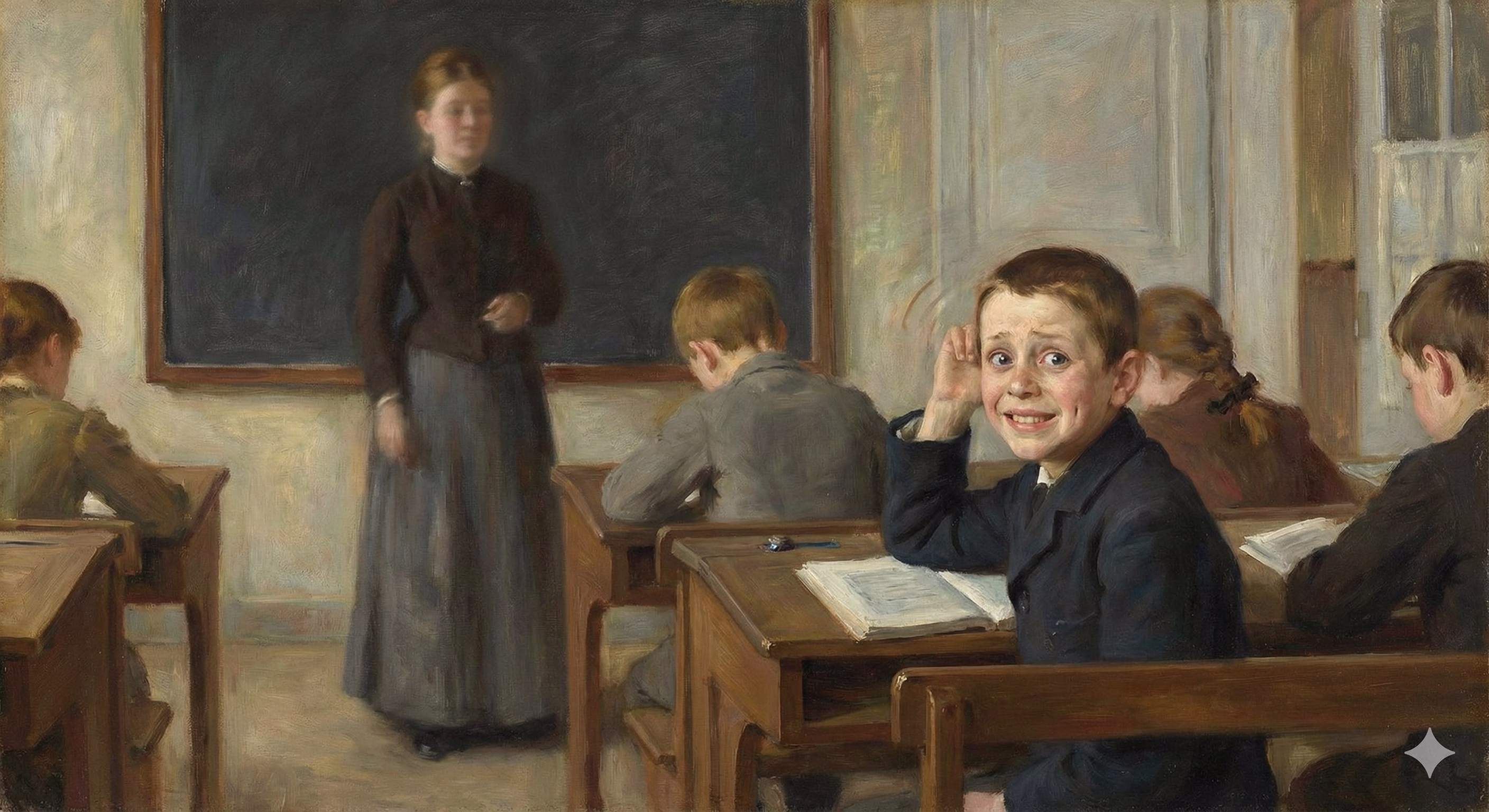 kid in the third row